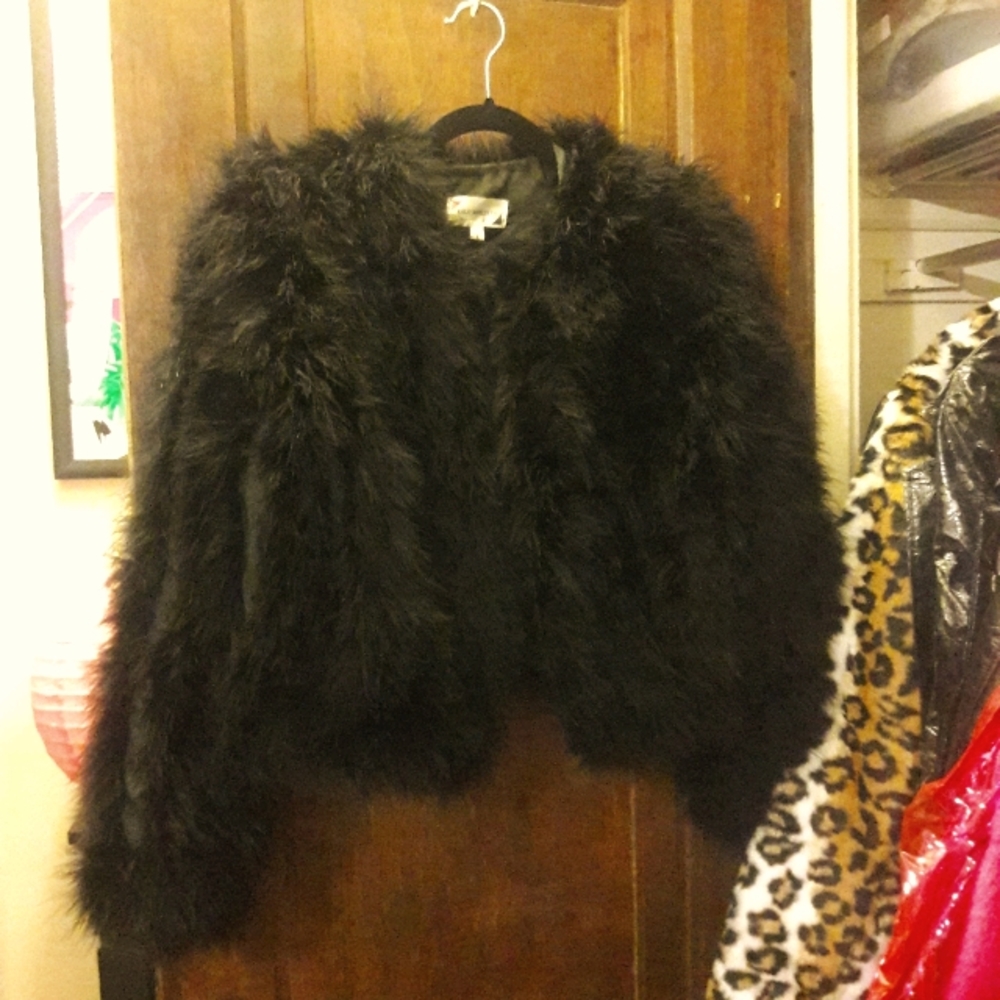 Marabou jacket L beautiful!